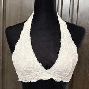 Anemone White lace bralette - Size M/L